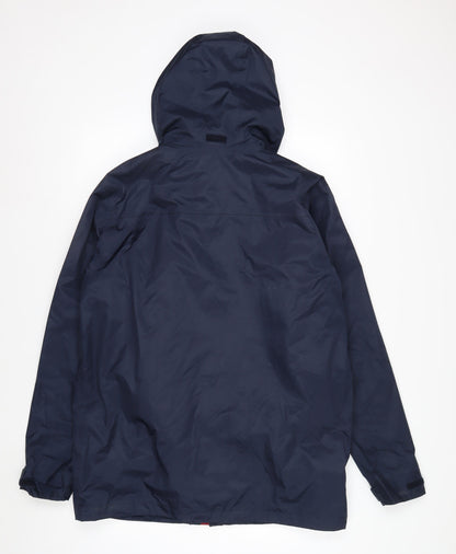 Southbay Men's Blue Hooded Parka Jacket Size S 38in Polyester Lined