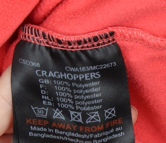 Craghoppers Women's Red 1/2 Zip Fleece Pullover UK 14
