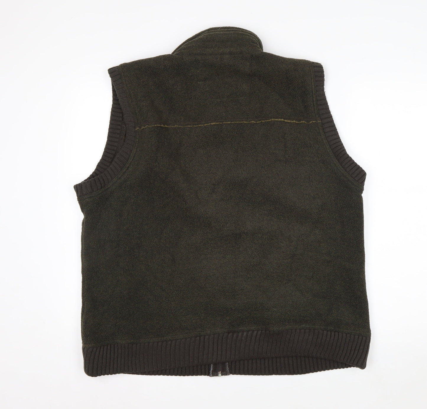 Marks and Spencer Blue Harbour Men's Green Fleece Bodywarmer L