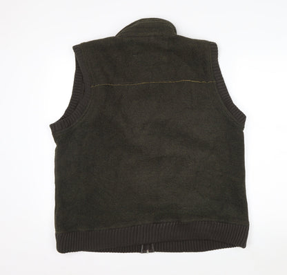 Marks and Spencer Blue Harbour Men's Green Fleece Bodywarmer L