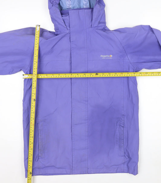 Regatta Women's Purple Waterproof Rain Jacket Size 14