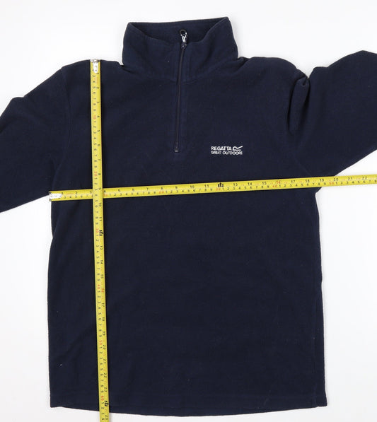 Regatta Great Outdoors Women's Navy 1/4 Zip Fleece Sweatshirt M