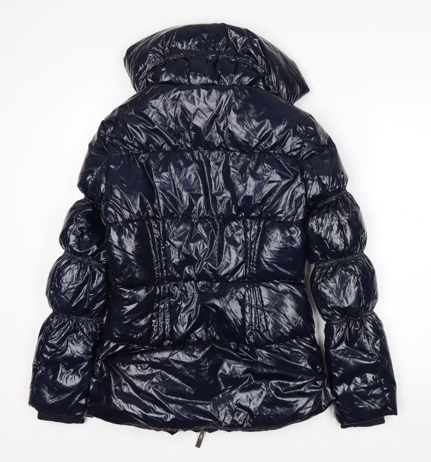 Sosina Women's Blue Puffer Jacket Size 16 Hooded Winter Coat