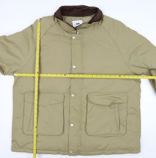 Jacamo Men’s Beige 3XL Basic Jacket Cotton Nylon Lined Workwear
