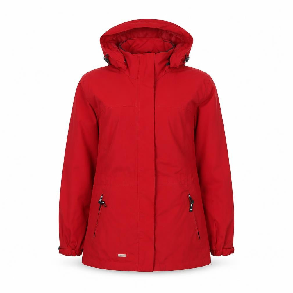 Valerie Hayes Women's Red Hooded Parka Jacket Size S