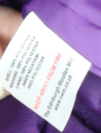 Isle Women’s Purple Long Hooded Puffer Coat Size 16