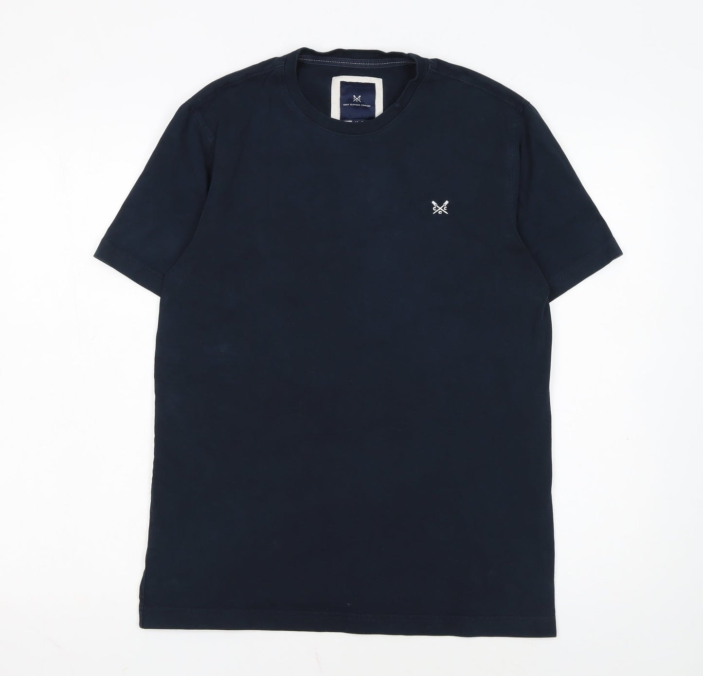 Crew Clothing Company Men's Blue Cotton Crew Neck T-Shirt M