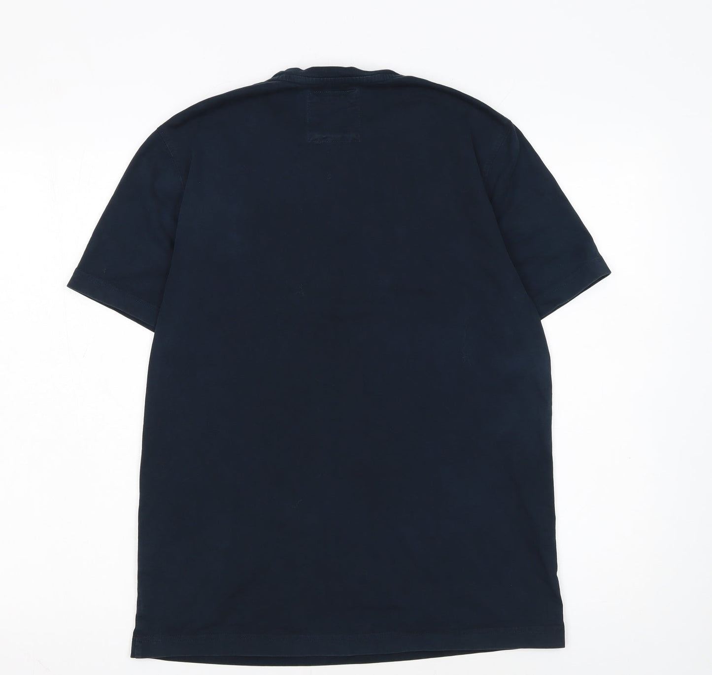 Crew Clothing Company Men's Blue Cotton Crew Neck T-Shirt M