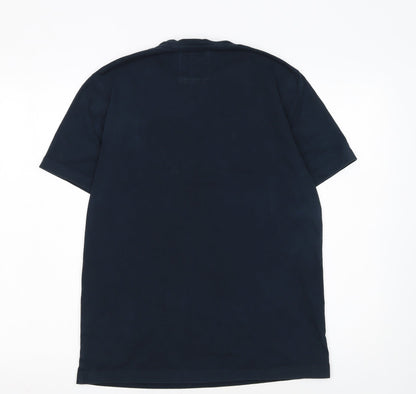 Crew Clothing Company Men's Blue Cotton Crew Neck T-Shirt M