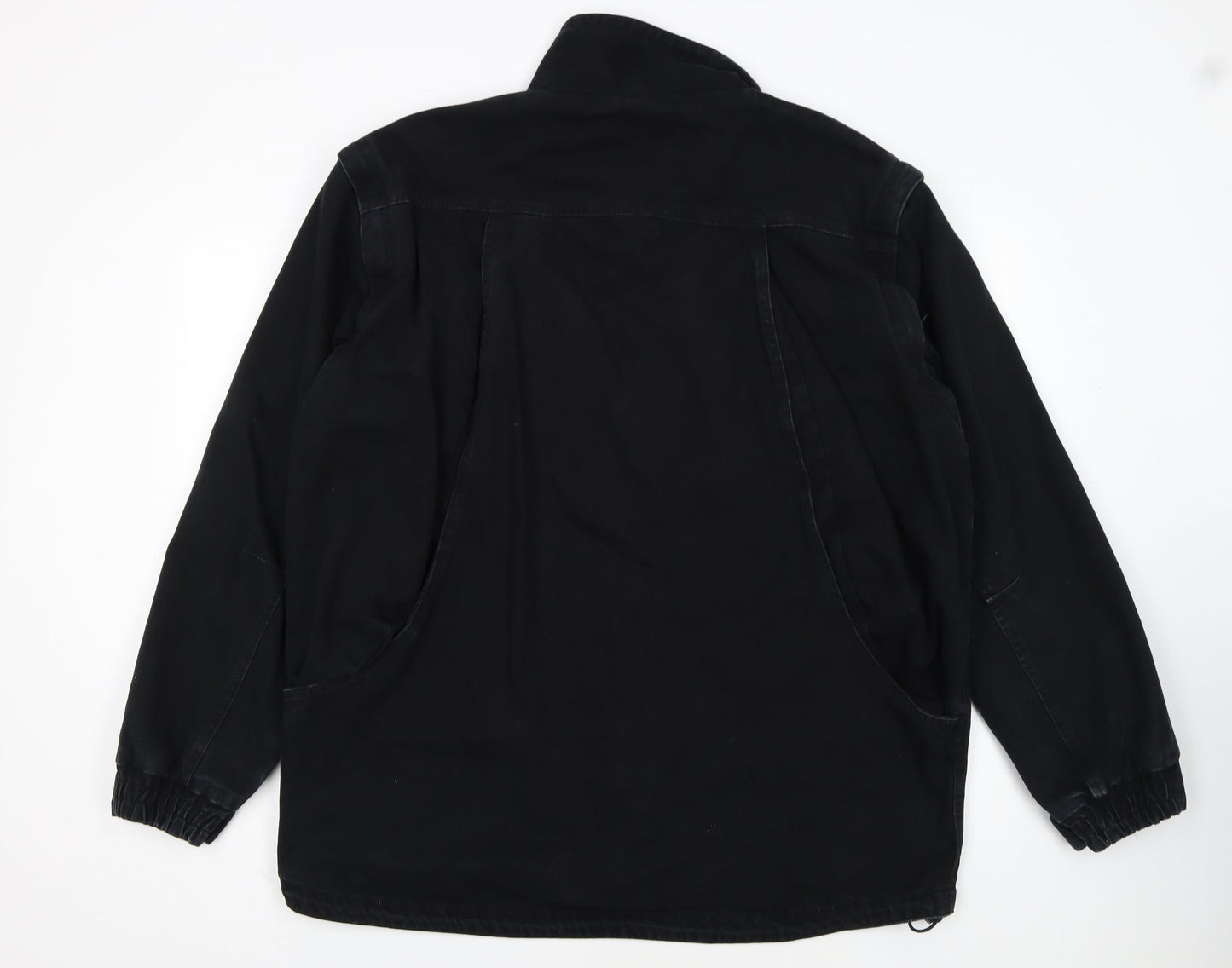 Dickies Men's Black L Cotton Work Jacket Lined Full Zip Workwear