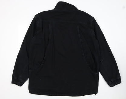 Dickies Men's Black L Cotton Work Jacket Lined Full Zip Workwear