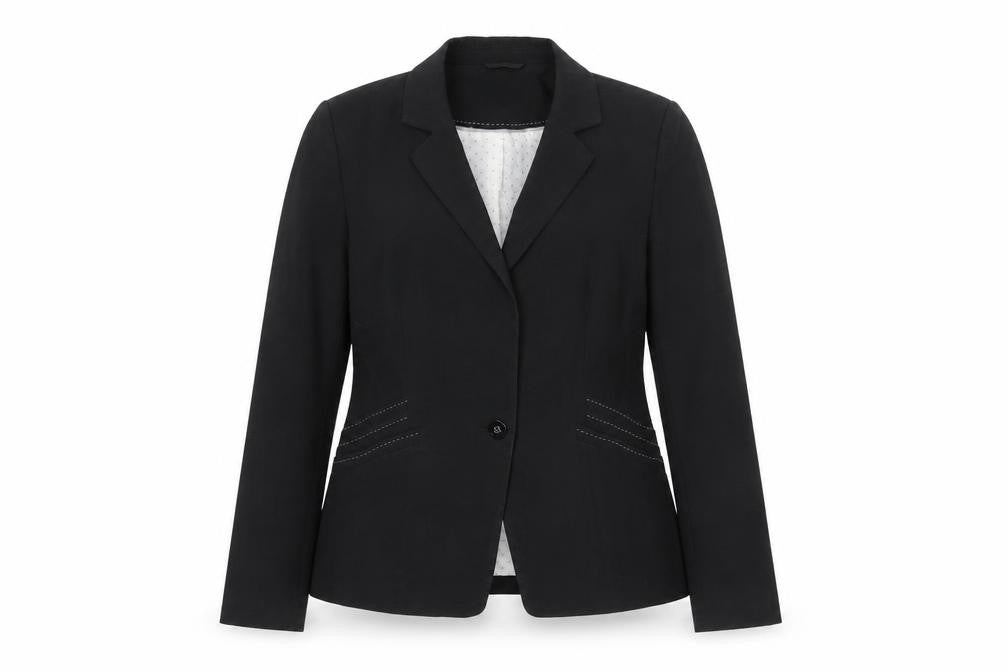 Marks and Spencer Women Black Size 14 Regular Fit Blazer Jacket