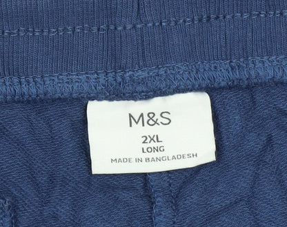 Marks and Spencer Men's Blue 2XL Jogger Trousers