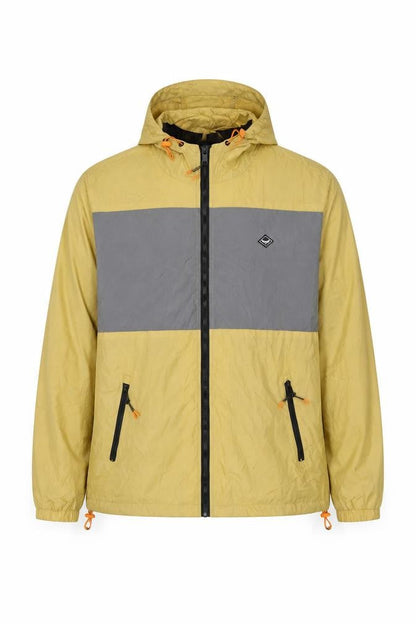 Threadbare Men's Yellow XL Windbreaker Hooded Jacket