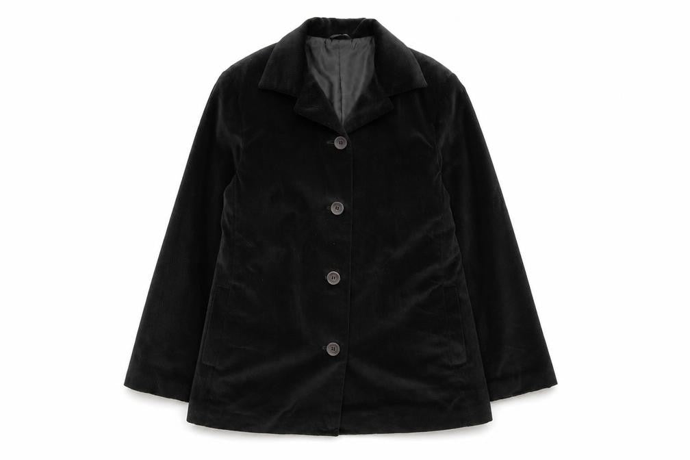 NCD Milano Women's Black Corduroy Blazer Size 14 Regular Fit