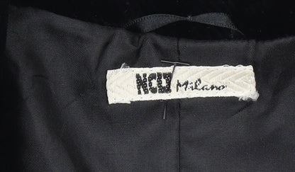 NCD Milano Women's Black Corduroy Blazer Size 14 Regular Fit
