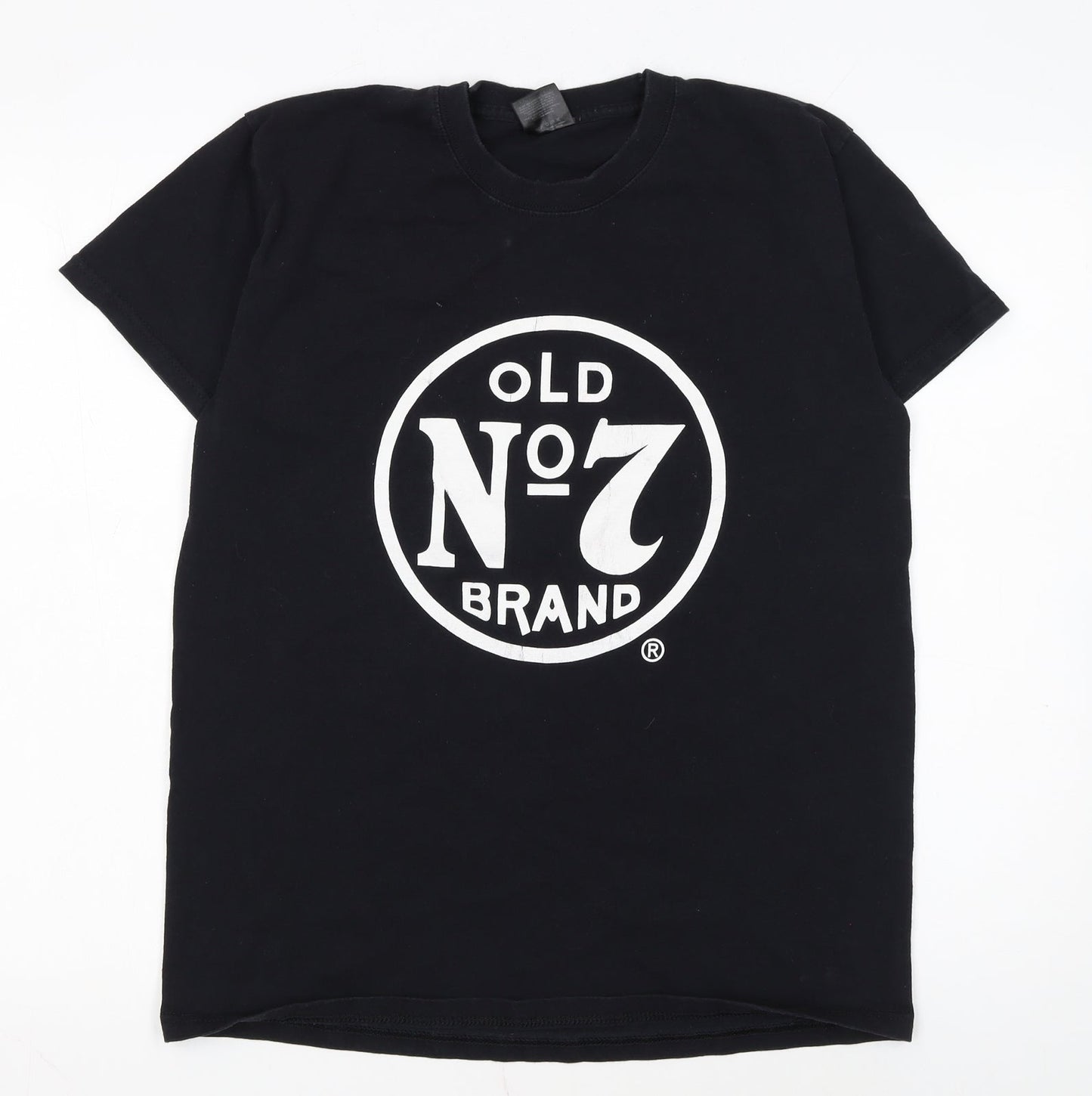 Jack Daniel's Men's Black L Old No.7 Logo Graphic Cotton T-Shirt
