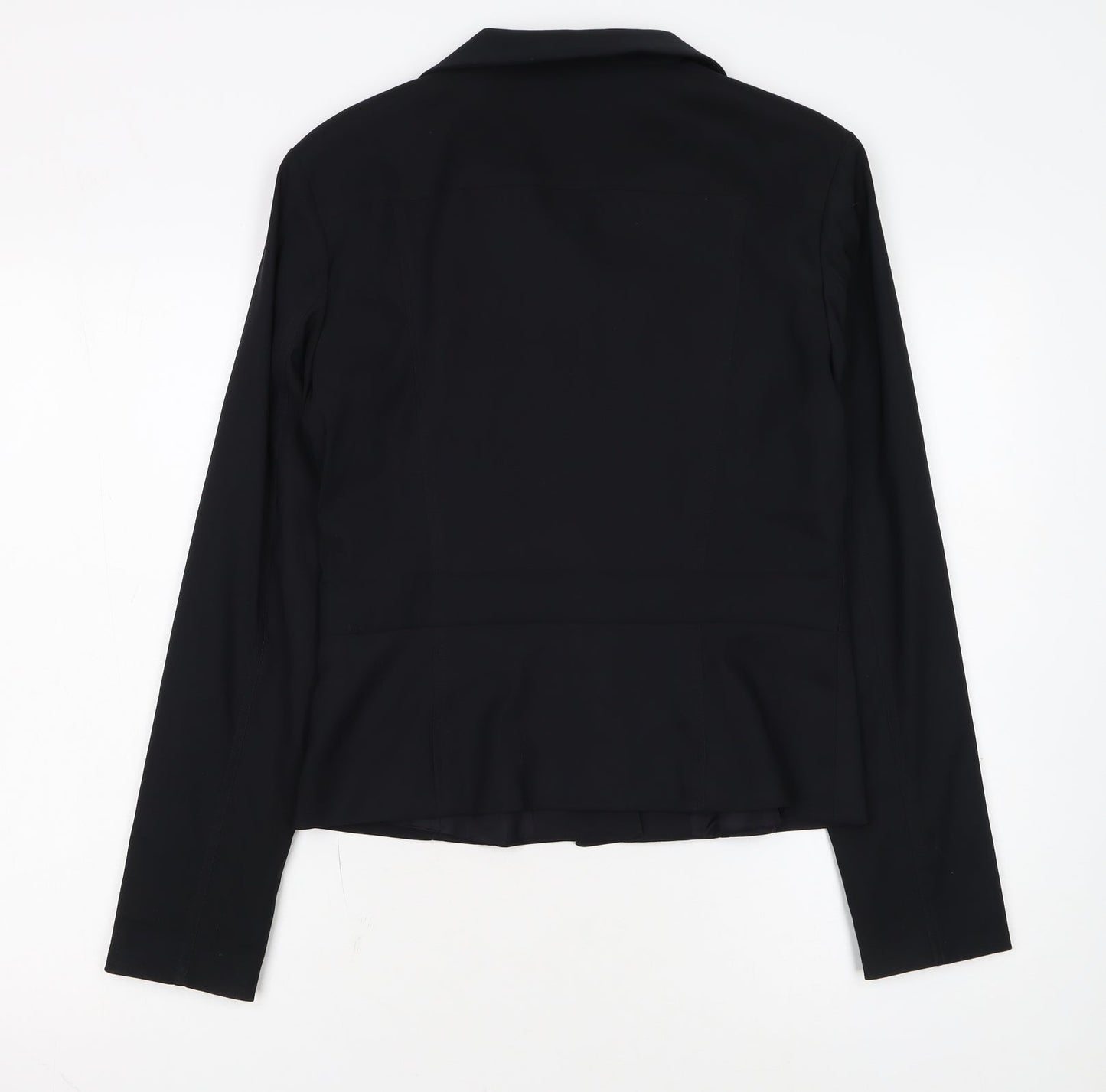 Mexx Women's Black Size 12 Fitted Button-Up Jacket
