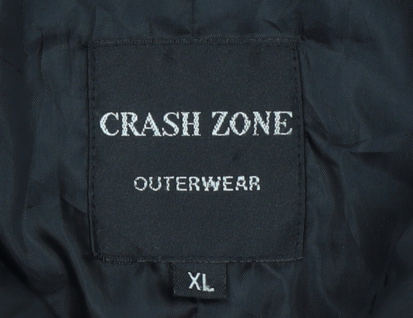 Crash Zone Women's Black XL Full Zip Mid-Length Jacket