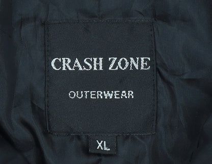 Crash Zone Women's Black XL Full Zip Mid-Length Jacket