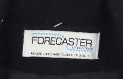 Forecaster of Boston Women's Black Wool Blend Long Overcoat Size 8