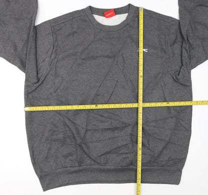 Slazenger Men's Grey 3XL Pullover Sweatshirt Crew Neck Fleece