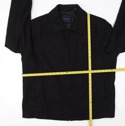 Tommy Hilfiger Men's Black XL Cotton Full Zip Jacket