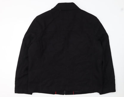 Tommy Hilfiger Men's Black XL Cotton Full Zip Jacket