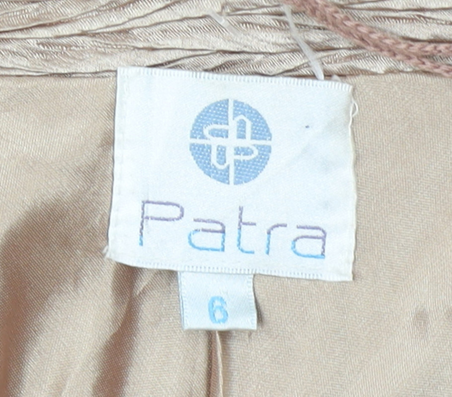 Patra Women Beige Size 6 Formal Single-Breasted Suit Jacket