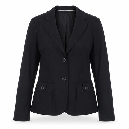 Banana Republic Women's Black Size 10 Stretch Two-Button Blazer