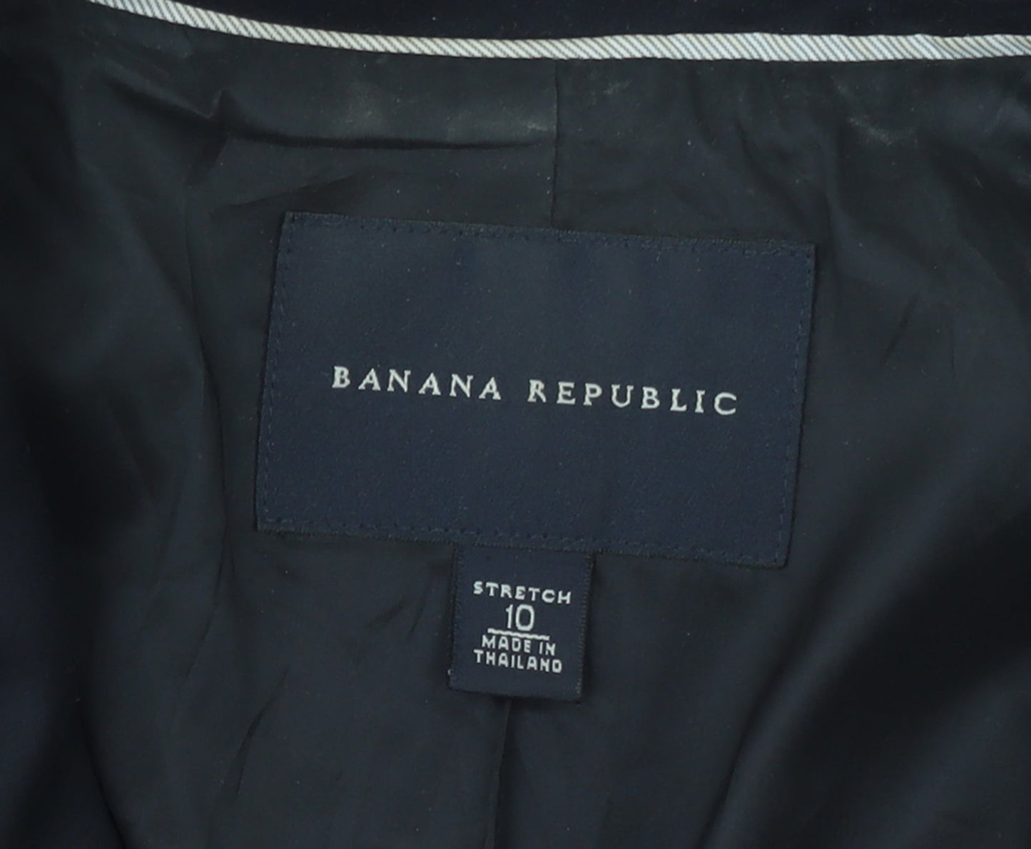 Banana Republic Women's Black Size 10 Stretch Two-Button Blazer
