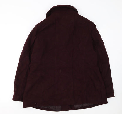 London Fog Women’s Brown Wool Blend Mid-Length Coat XL