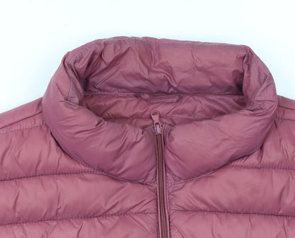 Dunnes Stores Womens Pink Puffer Waistcoat XL Lightweight Quilted Gilet