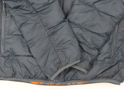 Jack Wolfskin Men's Blue Hooded Puffer Jacket Size M 40 in Hiking Outdoor