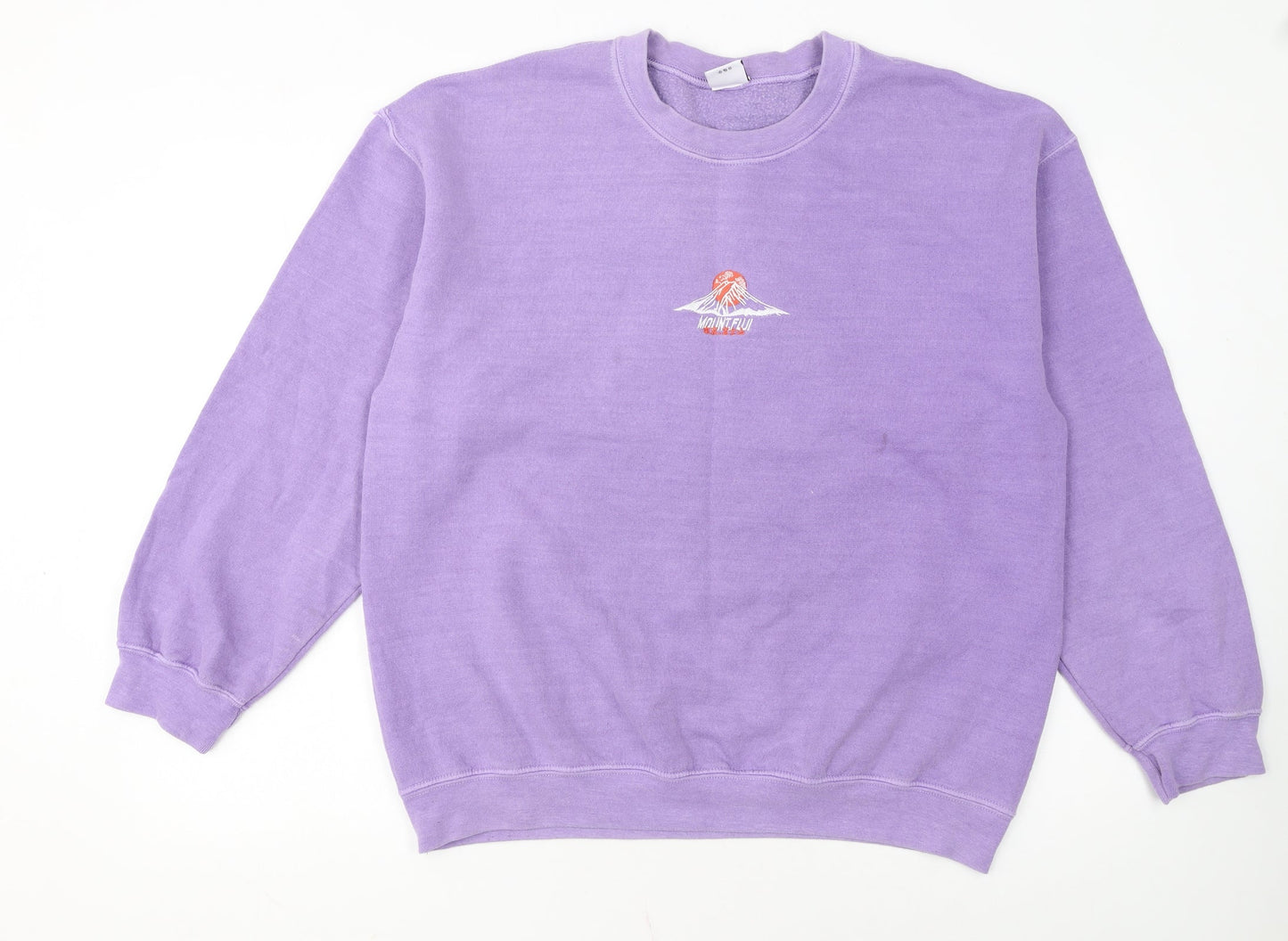 Urban Outfitters Women Purple Mount Fuji Pullover Sweatshirt S