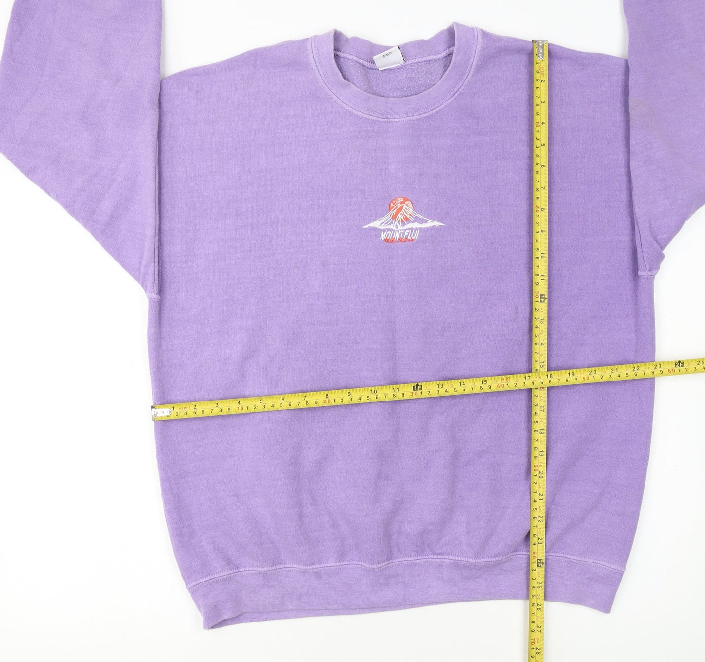 Urban Outfitters Women Purple Mount Fuji Pullover Sweatshirt S