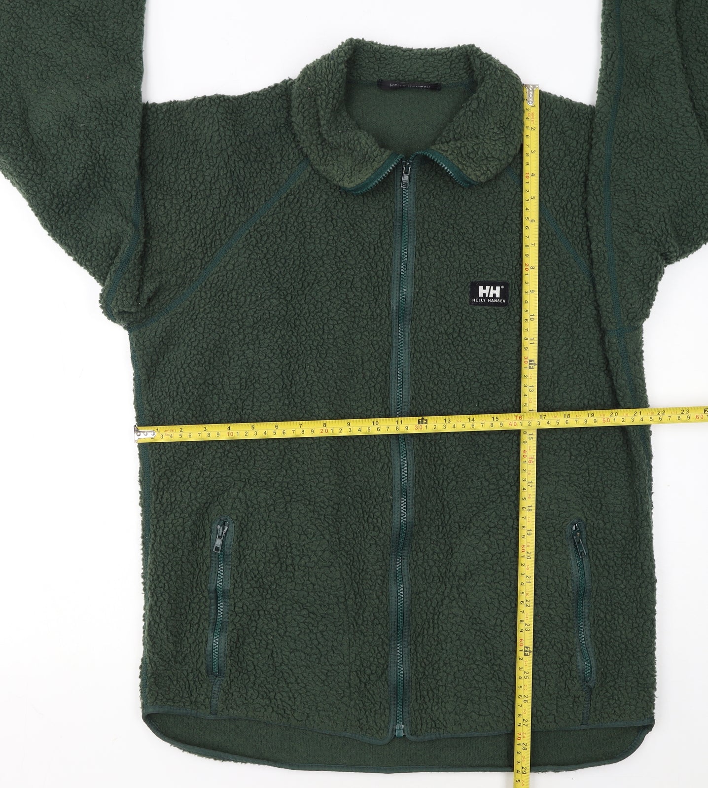 Helly Hansen Womens Green Fleece Full Zip Jacket Size M