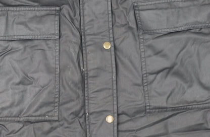 Marks and Spencer Women’s Black Long Hooded Rain Coat Size 10