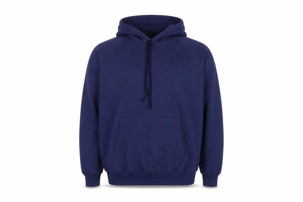 Copdale Men's Blue Pullover Hoodie Size L Embroidered Bird Logo