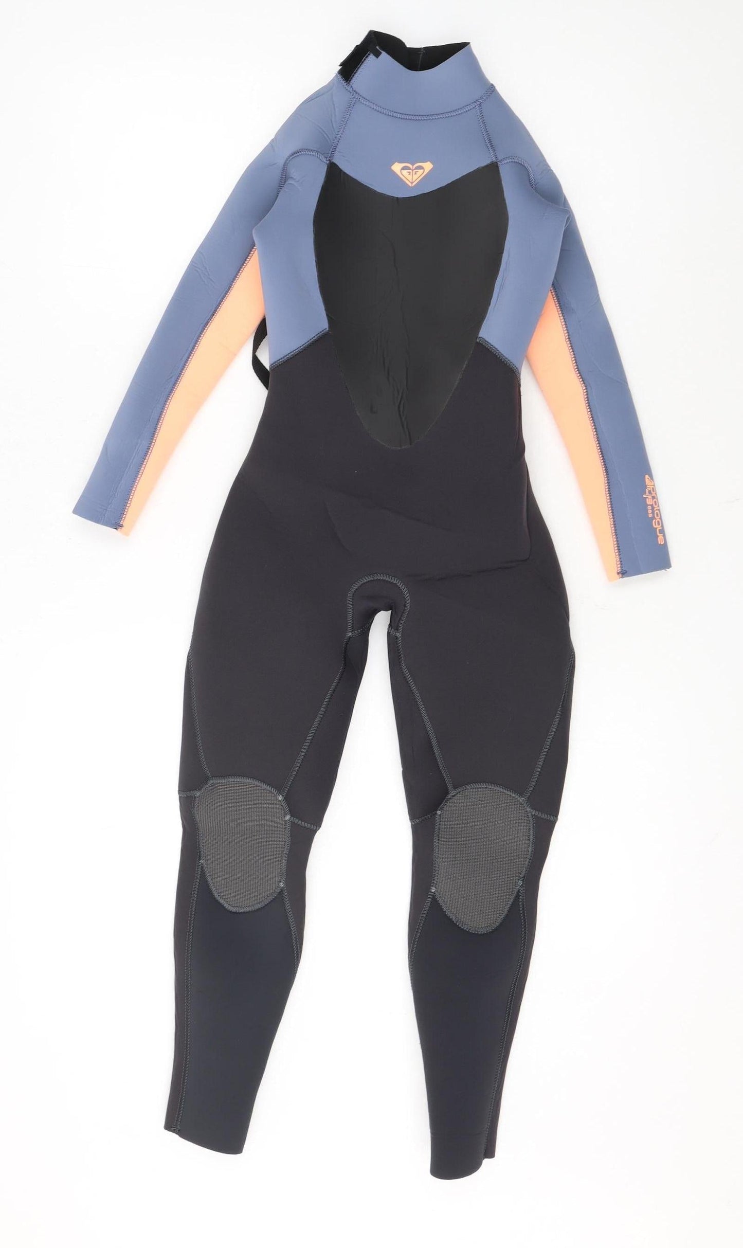 Roxy Girls Black Blue Peach Wetsuit 8G Neoprene AquaAlpha Stretch Suit