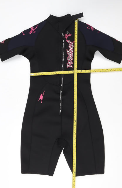 Crane Womens Black Medium 12-14 Short Sleeve Neoprene Wetsuit