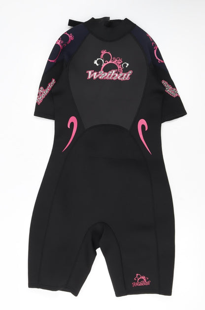 Crane Womens Black Medium 12-14 Short Sleeve Neoprene Wetsuit