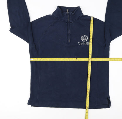 JanSport Women’s Navy 1/4 Zip Pullover Sweatshirt Size L Cotton Blend