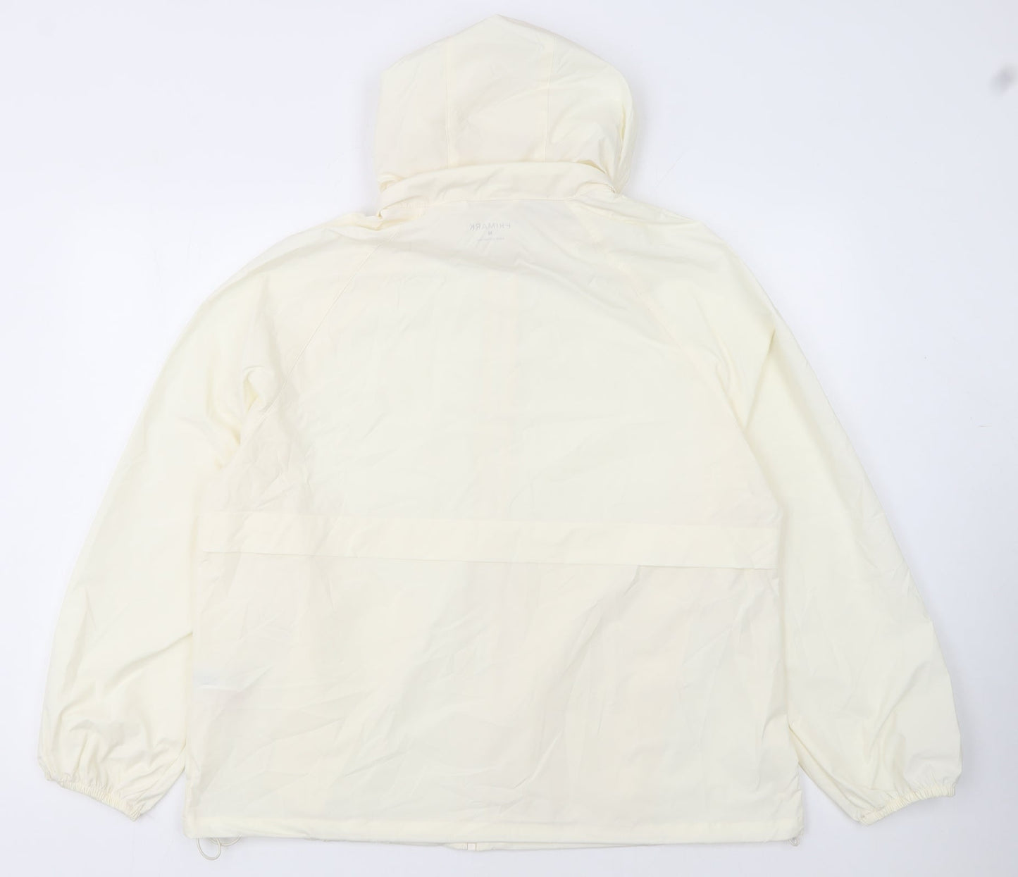 Primark Women Ivory Hooded Windbreaker Jacket Size M Lightweight