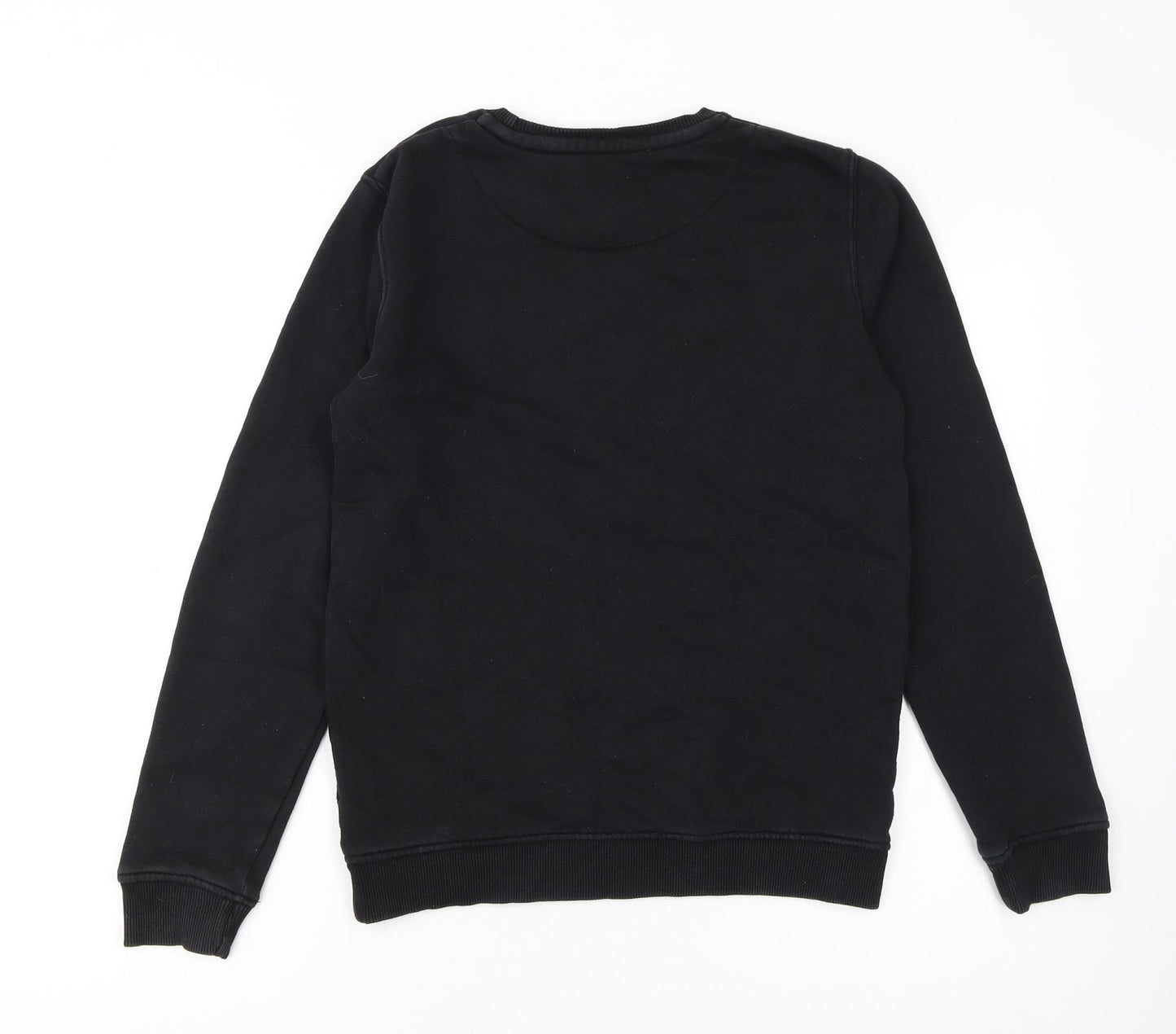 Jack Wills Boys Black Crew Neck Pullover Sweatshirt 12-13 Years
