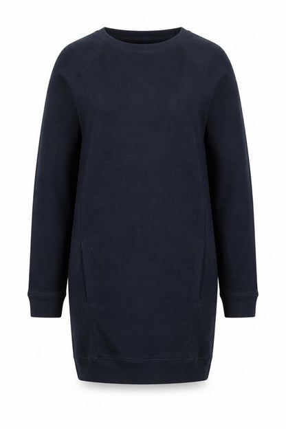 Next Women's Blue Cotton Jersey Sweatshirt Dress UK 8