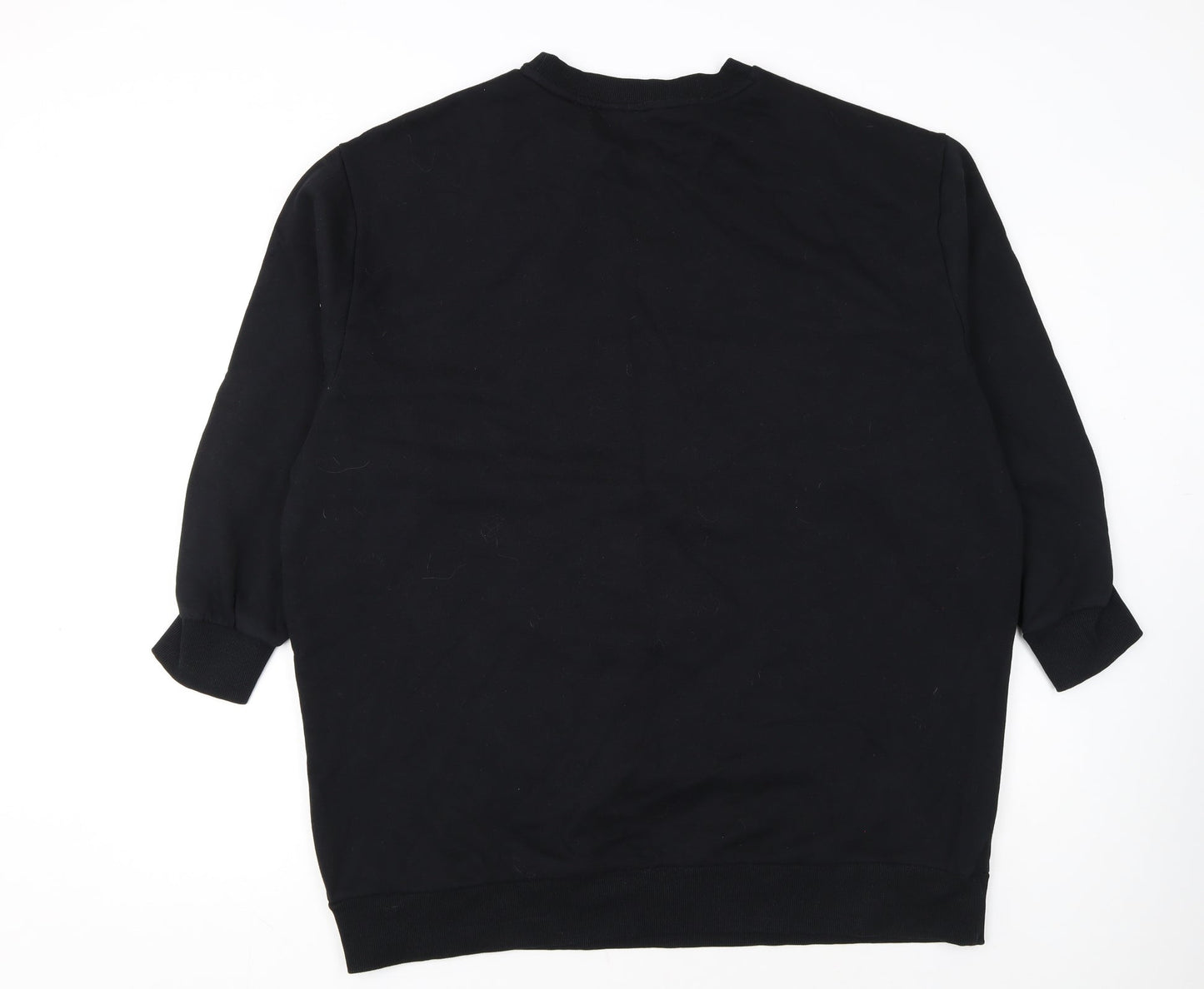 Nutmeg Womens Black Paris Pullover Sweatshirt Size 20
