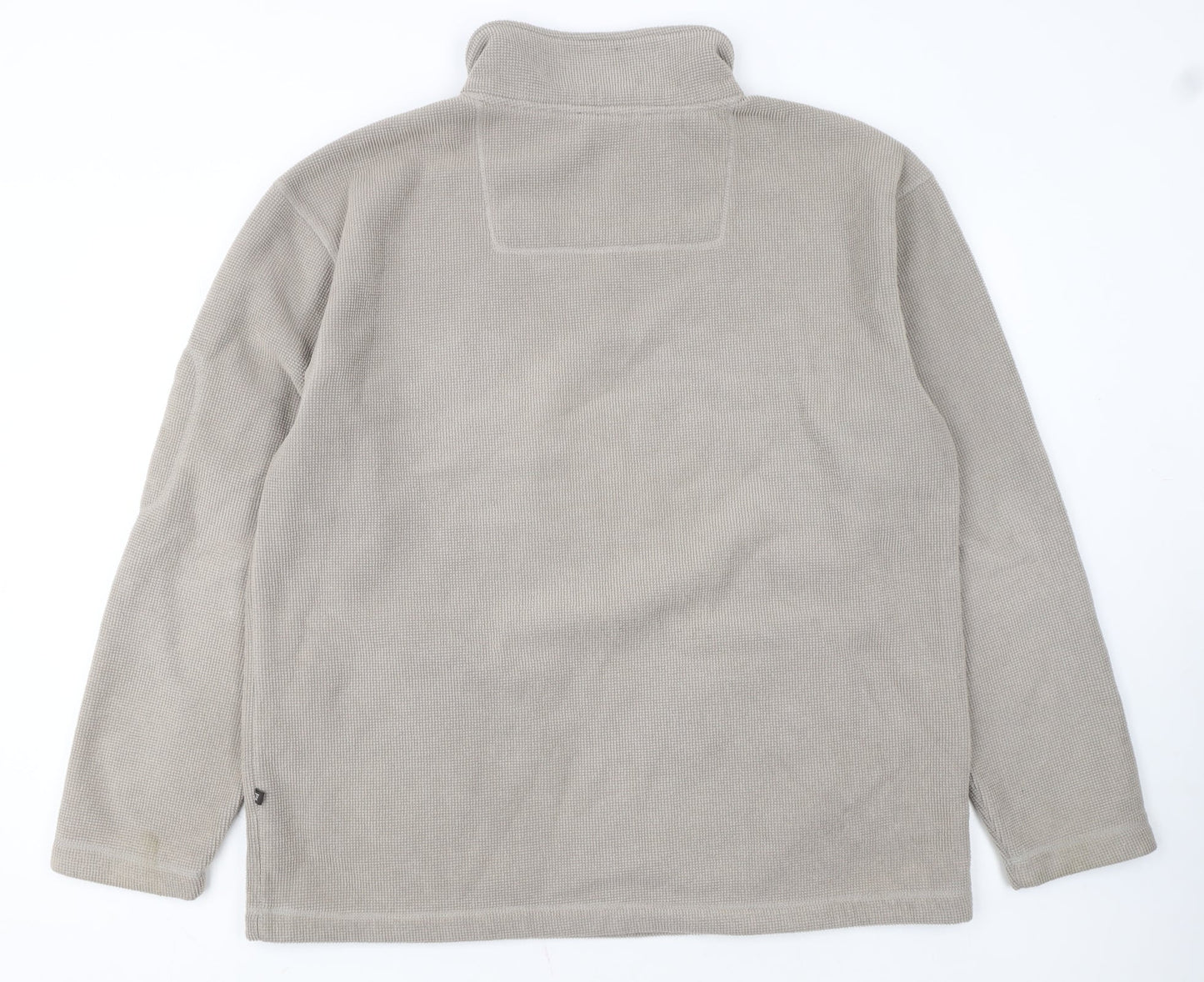 Cedarwood State Men's Beige XL 1/4 Zip Fleece Sweatshirt