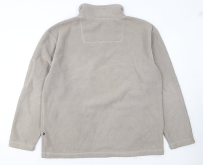 Cedarwood State Men's Beige XL 1/4 Zip Fleece Sweatshirt