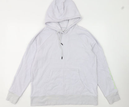 Under Armour Women's White Pullover Hoodie Medium Loose Fit Casual Wear